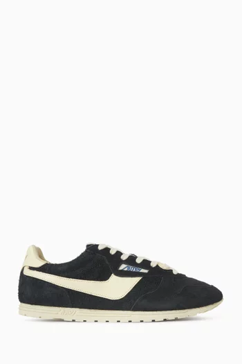Windspin Low Sneakers in Suede & Leather