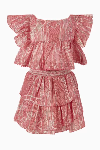 Cycas Top in Cotton Metallic