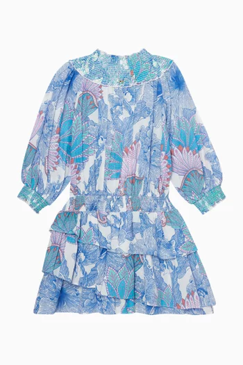 فستان قصير أنا قطن لامع