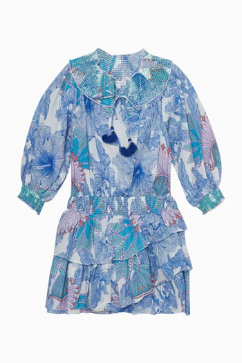 فستان قصير أنا قطن لامع