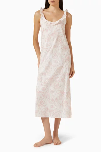 Frill Slip Nightie in Cotton