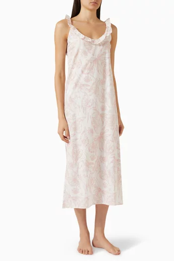 Frill Slip Nightie in Cotton