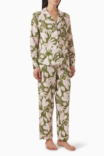 Long Pyjama Set in Organic-cotton