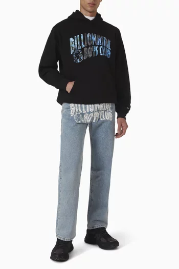 Bayou Fill Arch Logo Hoodie in Cotton