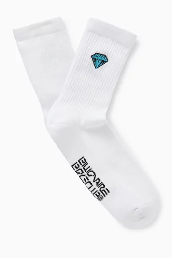 Diamonds & Dollars Socks in Cotton-blend