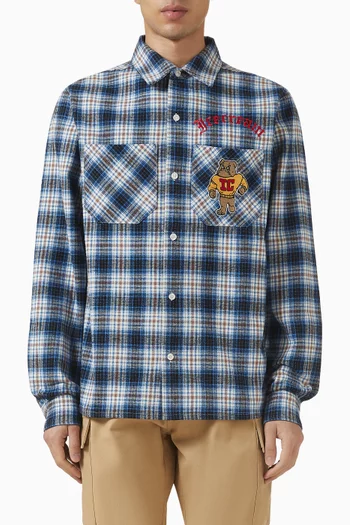Mascot Check Shirt in Cotton Poplin