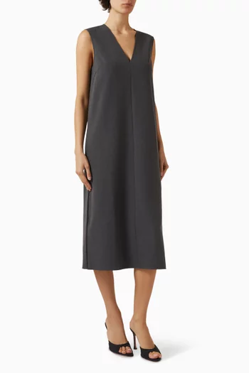 Sleeveless Dress in Viscose-blend