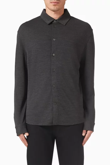 Shirt in Wool-blend Jersey