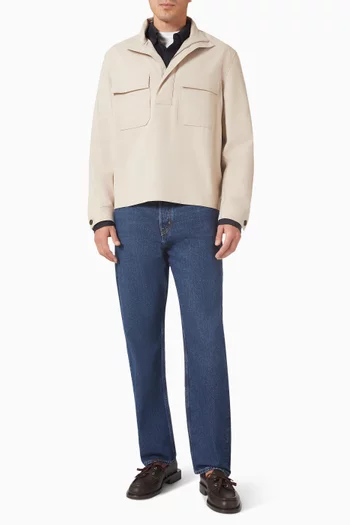 Half-zip Sweatshirt in Cotton-twill