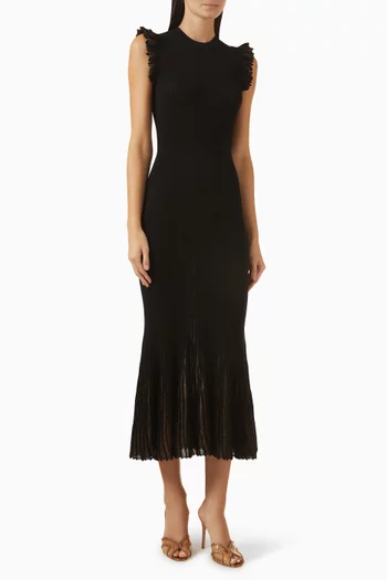 فستان نويل منسوج من مزيج فيسكوز