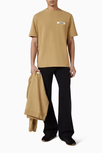 Grosgrain Logo T-shirt in Organic Cotton