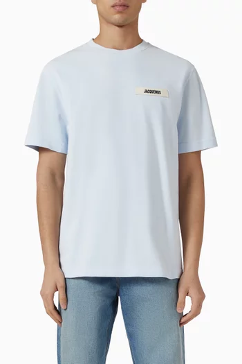 Grosgrain Logo T-shirt in Organic Cotton