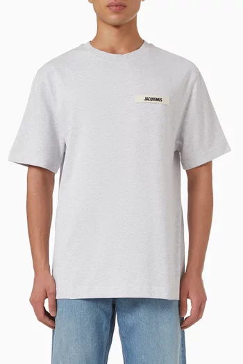 Grosgrain Logo T-shirt in Organic Cotton