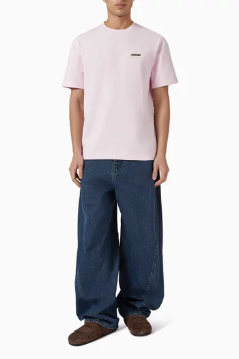 Grosgrain Logo T-shirt in Organic Cotton