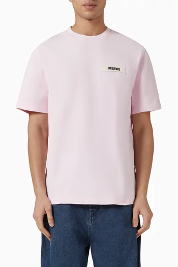 Grosgrain Logo T-shirt in Organic Cotton