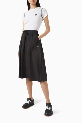 Boke Flower Midi Skirt