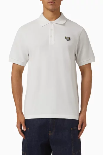 Wild Tiger Slim Polo Shirt in Cotton Pique