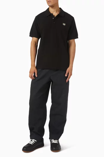 Wild Tiger Slim Polo Shirt in Cotton Pique