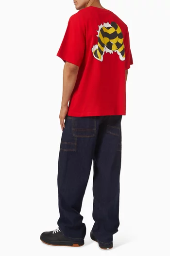 Wild Tiger Oversized T‑shirt in Cotton