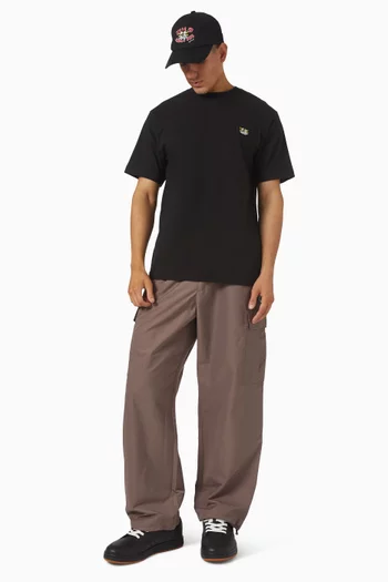 Wild Tiger Embroidered T-shirt in Cotton