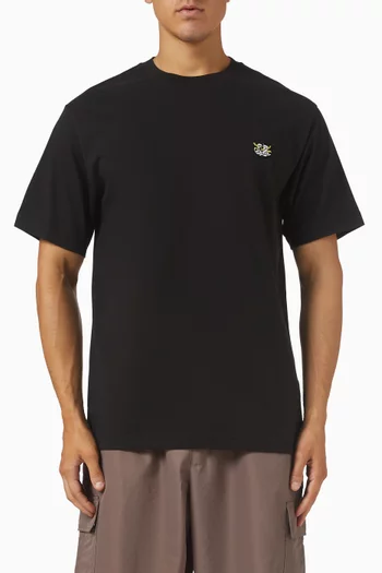 Wild Tiger Embroidered T-shirt in Cotton