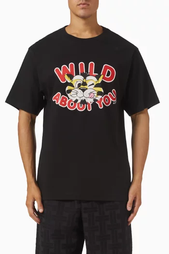 Wild Tiger T‑shirt in Cotton