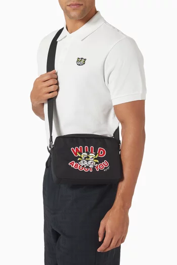 Wild Tiger Crossbody Bag in Nylon