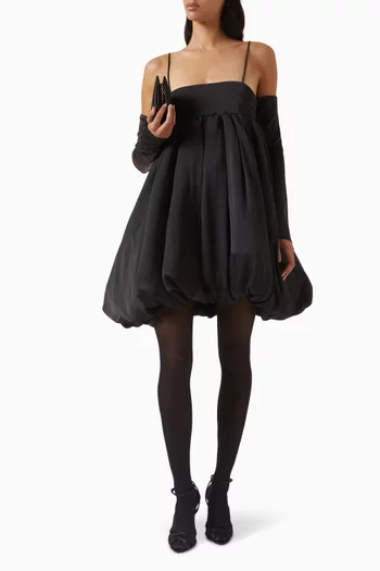 فستان بتصميم منفوخ ستان