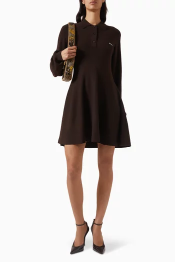 Mini Polo Dress in Slinky-knit