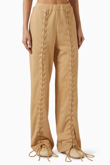 Lacing Sweatpants in Organic Cotton