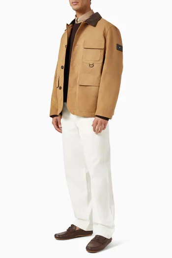 جاكيت بارن بقصة مريحة قطن 