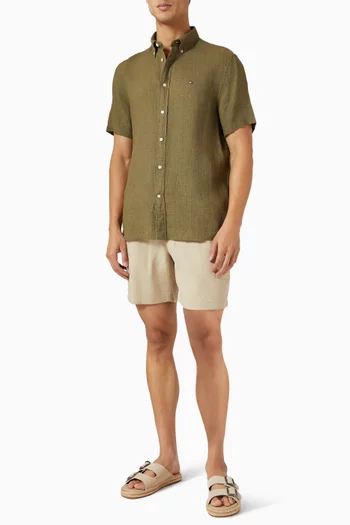 Pigment Dyed Shirt in Linen