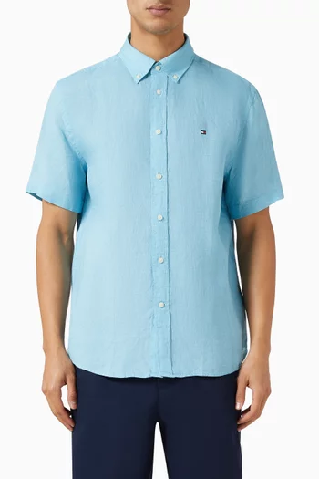 Pigment Dyed Shirt in Linen