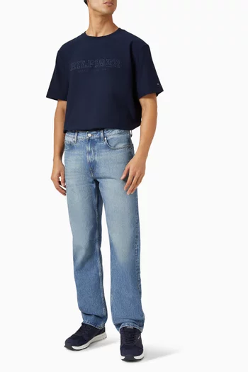 Logo Embroidery T-shirt in Cotton