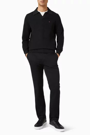 Johnny Collar Sweater in Cotton