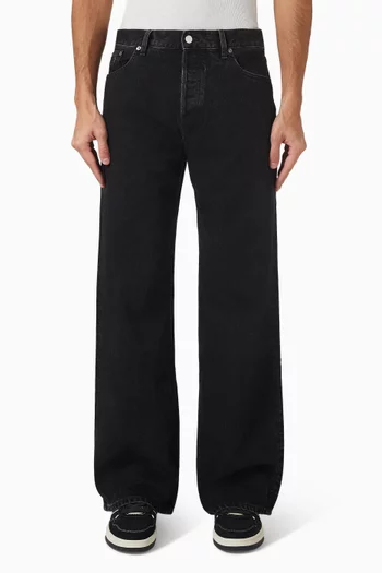 Loose Straight Jeans in Denim