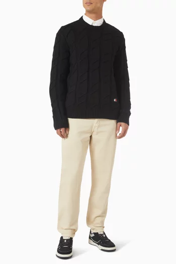 Chunky Knit Sweater in Cotton