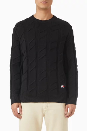 Chunky Knit Sweater in Cotton