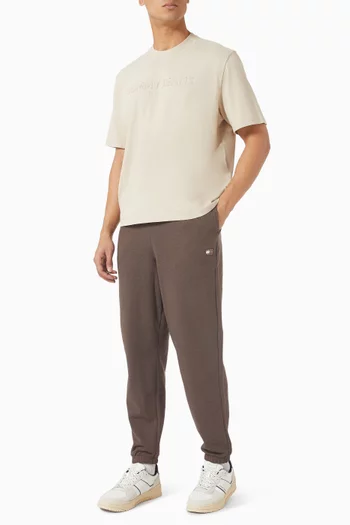 بنطال رياضي بشعار الماركة مزيج قطن