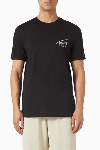 تي شيرت بشعار الماركة قطن