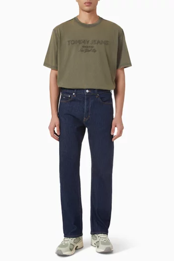 تي شيرت مزين بشعار الماركة قطن