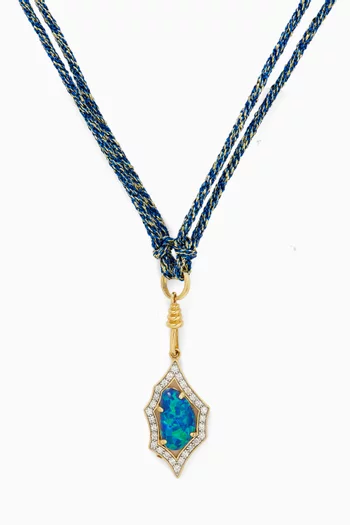 قلادة كاسباه بتصميم قابل للتعديل ذهب أصفر عيار 18