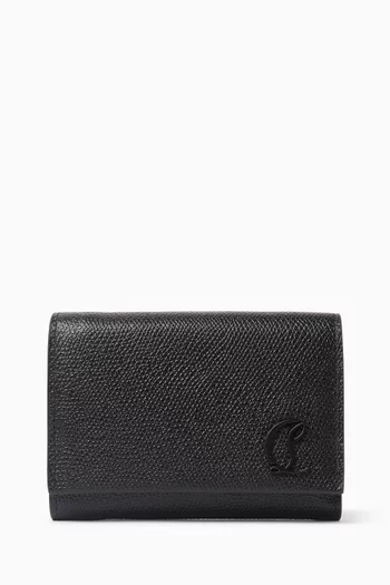 Mooncrest Compact Wallet in Calf Alpin Leather