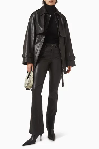 Priya Sculpted Jacket in Leather