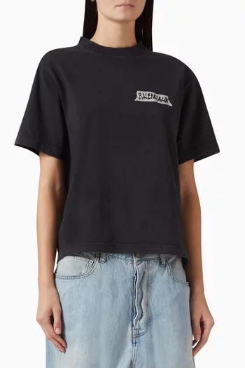 Medium-fit Masking Tape T-shirt in Jersey