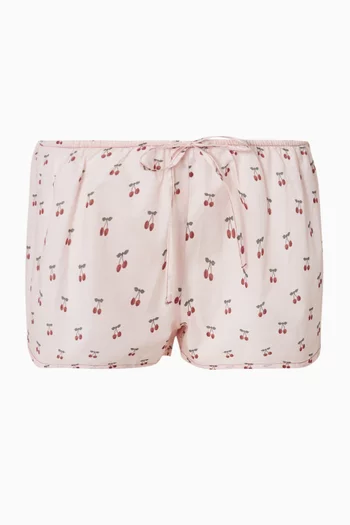 شورت برباط تضييق وخصر منخفض