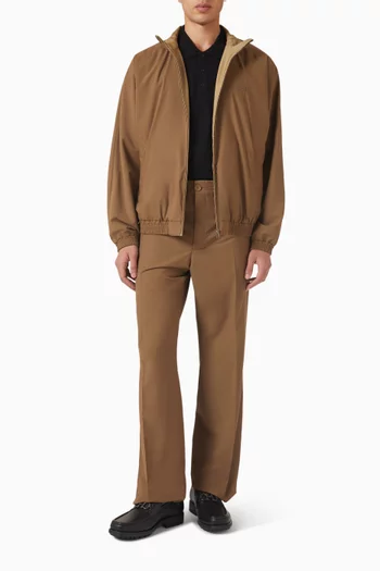 Reversible Blouson Jacket in Wool-blend