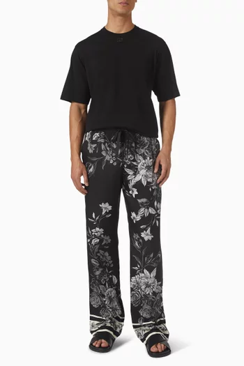 تي شيرت برقعة شعار الماركة قطن جيرسيه