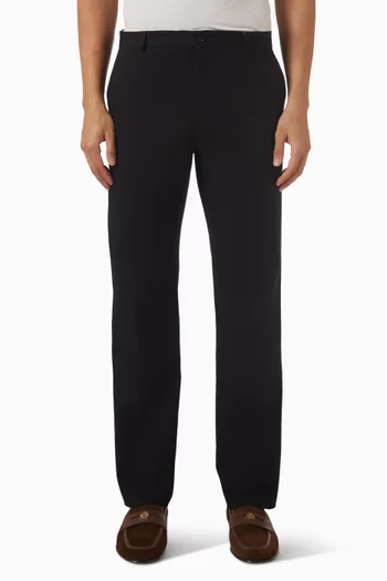 بنطال جينز بقصة ساق مستقيمة قطن غابردين