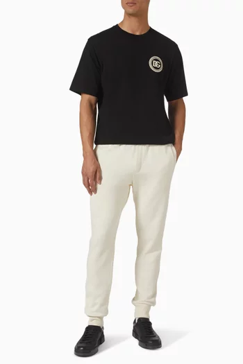 تي شيرت برقعة شعار الماركة قطن جيرسيه